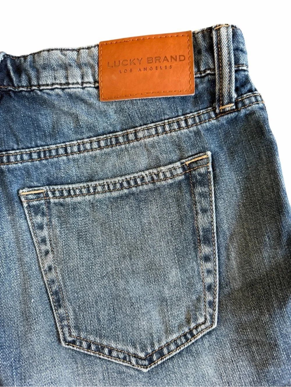 Lucky Brand The Cut Off Denim Shorts Women’s 27 Button Fly Frayed‎ Hem